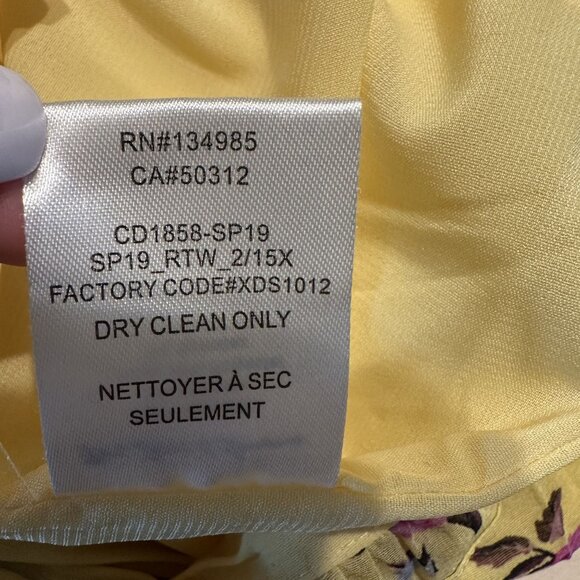 For Love & Lemons Maison Yellow Floral Print Maxi Dress Women's Medium M - Picture 8 of 11